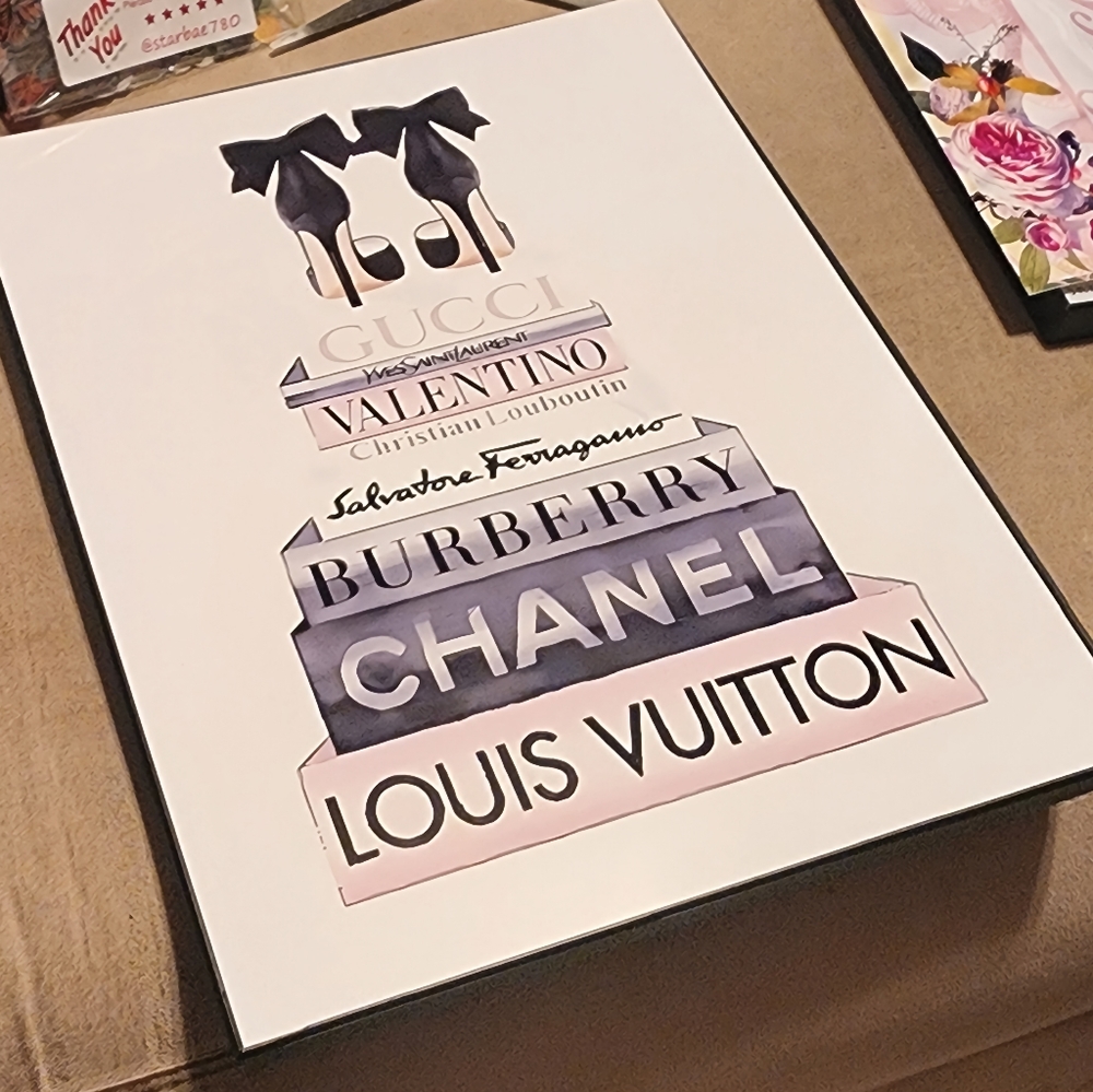 Designer inspired 11"x17" Framed Wall Art
